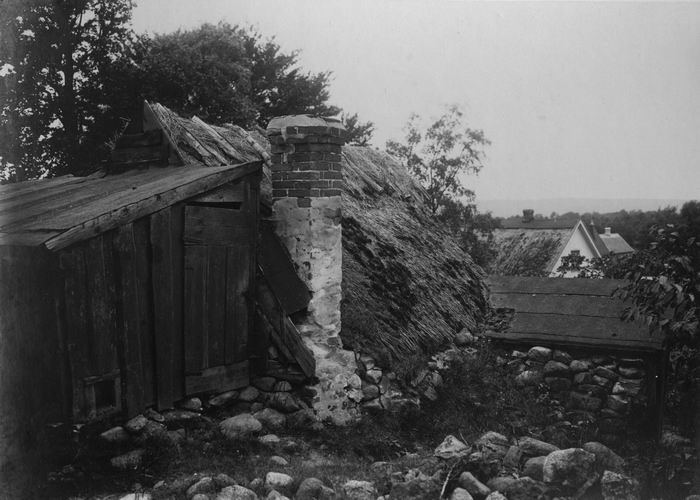 Backstuga i Ysane socken fotograferad  av J A Nilson 24.7 1919. HÃ¤r bodde Sissa Yxman.
